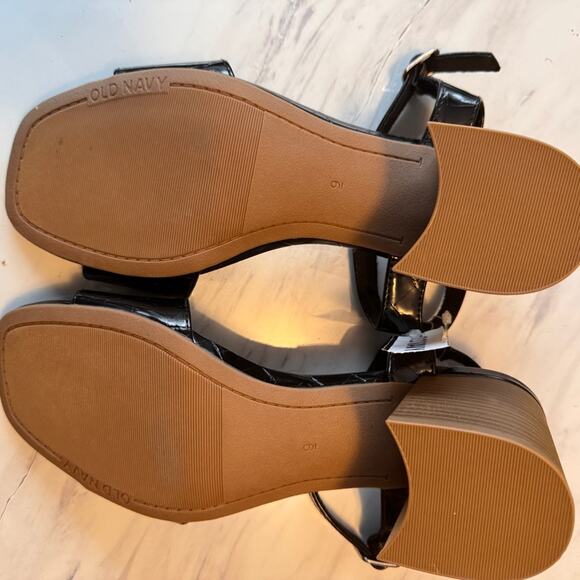 Old Navy Black Jack Heel Ankle Strap Sandals Sz 9 NWT - Picture 7 of 7